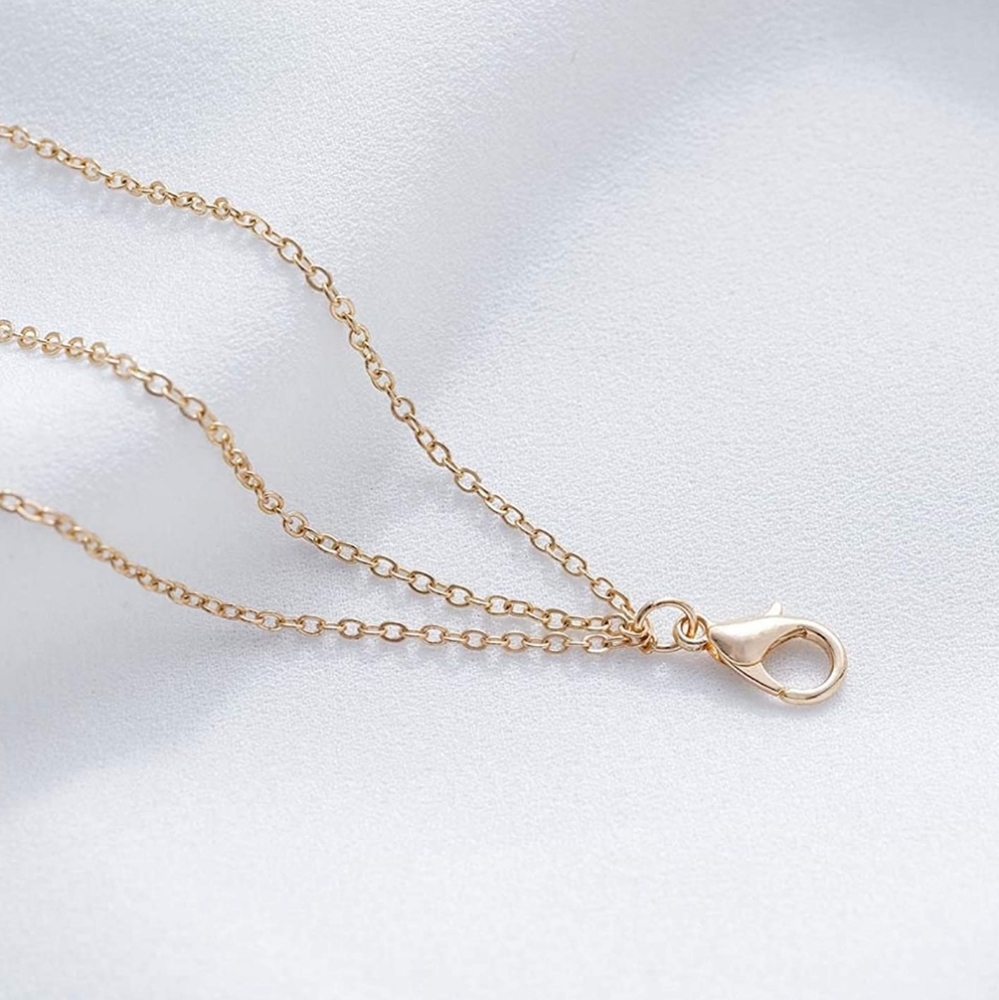 Gold Tone Star Eye Layered Necklace - Picture 5 of 6